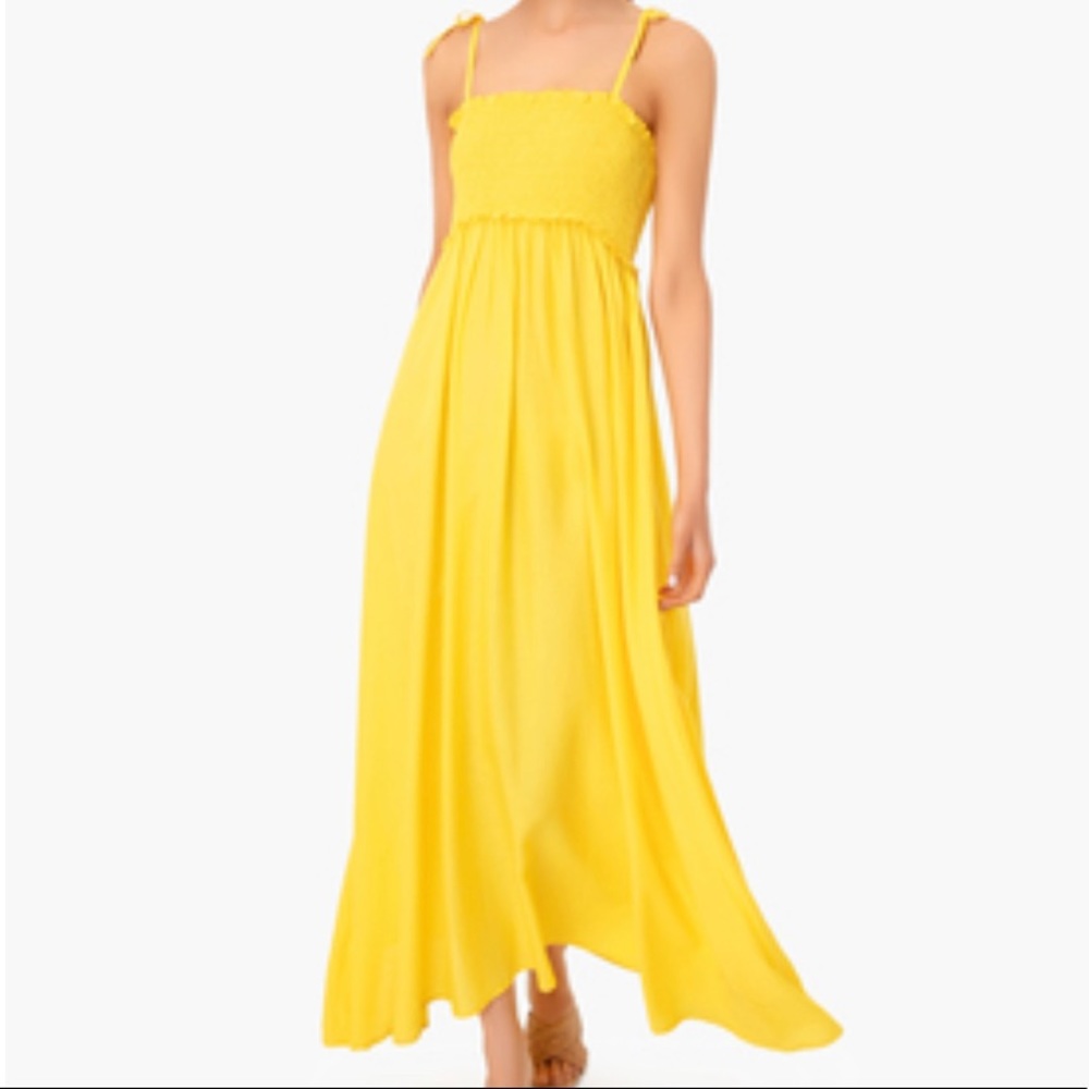 Bright Yellow Shallon Dress